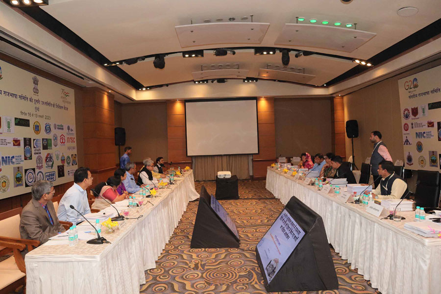 Committee of Parliament on Official Language held the inspection meeting with Indian Institute of Geomagnetism