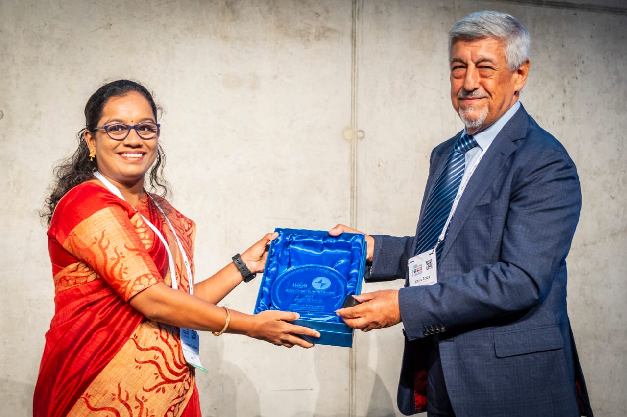 Dr. Jayashree Bulusu has been awarded the IUGG Early Career Scientist Awards 2023