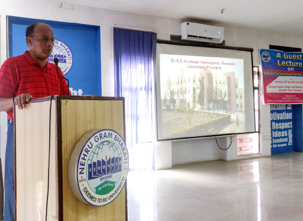 KSKGRL IIG, Scientist visited Nehru Gram Bharati (Deemed University), Hanumanganj, Prayagraj on 18 July 2022