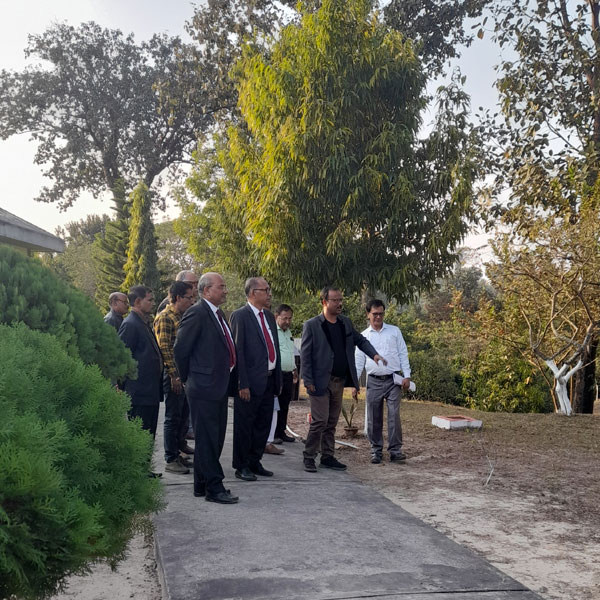Dignitaries visited Silchar observatory on 21 Jan 2023.