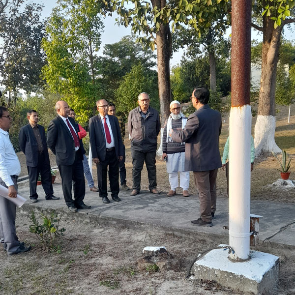 Dignitaries visited Silchar observatory on 21 Jan 2023.