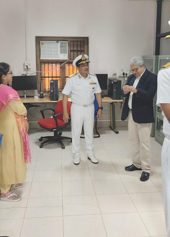 Indian Navy Vice Admiral Visited Colaba Magnetic Observatory