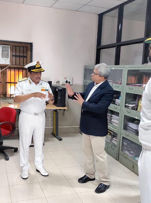 Indian Navy Vice Admiral Visited Colaba Magnetic Observatory