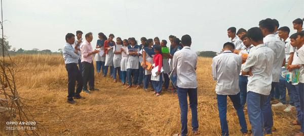 Dept. of Electronics &  Telecommunication, Institute of Civil and Rural Engineering college, Gargoti, District Kolhapur visited our M. F. Radar Facility, Kolhapur