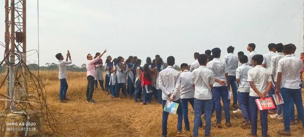 Dept. of Electronics &  Telecommunication, Institute of Civil and Rural Engineering college, Gargoti, District Kolhapur visited our M. F. Radar Facility, Kolhapur