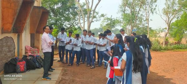 Dept. of Electronics &  Telecommunication, Institute of Civil and Rural Engineering college, Gargoti, District Kolhapur visited our M. F. Radar Facility, Kolhapur